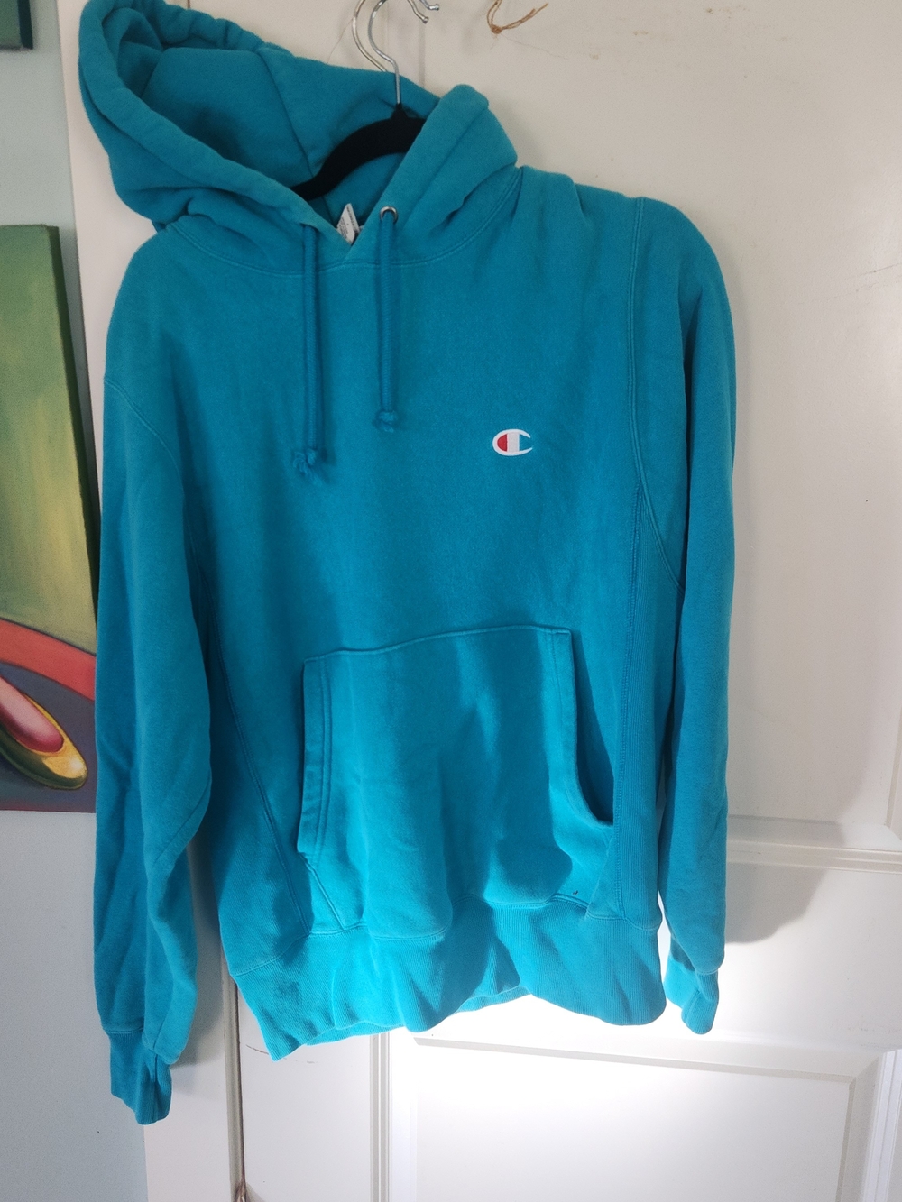 Champion Teal Pullover Hoodie - Men's